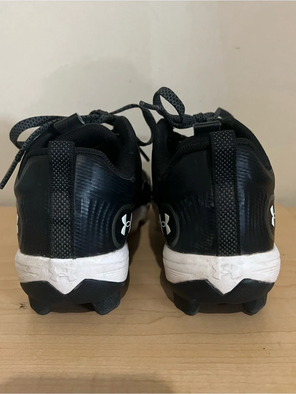 Under Armour Black and White Baseball Cleats
